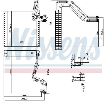 Výparník, klimatizace NISSENS 92372