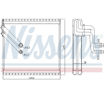 Výparník, klimatizace NISSENS 92409