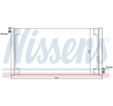 Kondenzátor, klimatizace NISSENS 940025