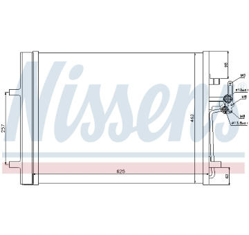 Kondenzátor, klimatizace NISSENS 940088