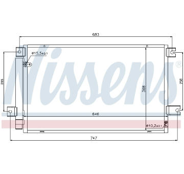 Kondenzátor, klimatizace NISSENS 940102