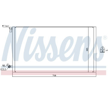 Kondenzátor, klimatizace NISSENS 940187