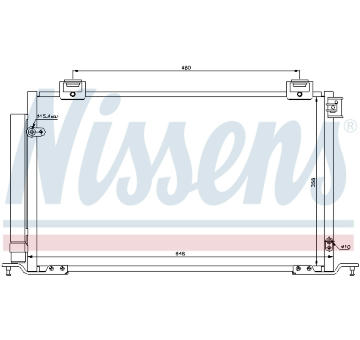 Kondenzátor, klimatizace NISSENS 940200