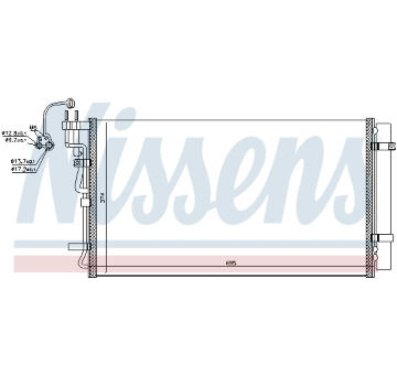 Kondenzátor klimatizácie NISSENS 940718