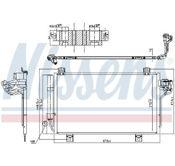 Kondenzátor, klimatizace NISSENS 940775