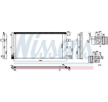 Kondenzátor, klimatizace NISSENS 940829