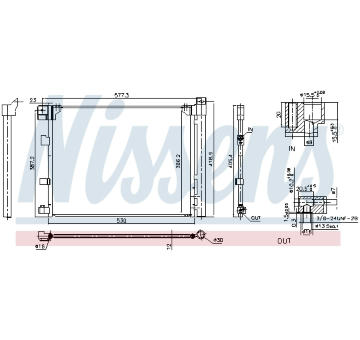 Kondenzátor, klimatizace NISSENS 940850