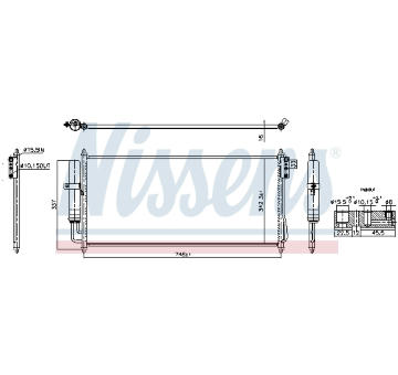 Kondenzátor, klimatizace NISSENS 940911
