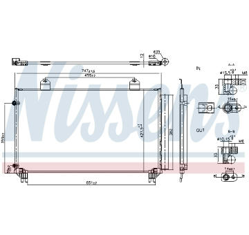 Kondenzátor, klimatizace NISSENS 940916