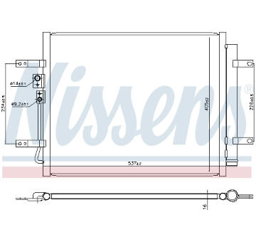 Kondenzátor, klimatizace NISSENS 940931
