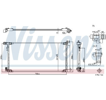 Kondenzátor, klimatizace NISSENS 940970