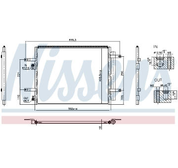 Kondenzátor, klimatizace NISSENS 941004