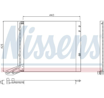 Kondenzátor, klimatizace NISSENS 94113