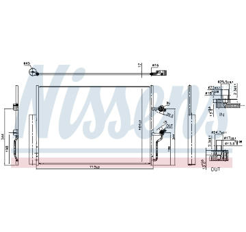 Kondenzátor, klimatizace NISSENS 941263
