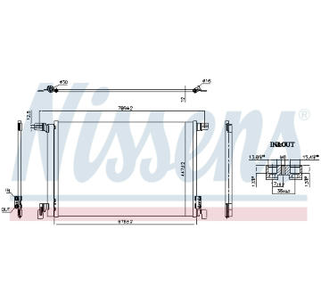 Kondenzátor, klimatizace NISSENS 941266