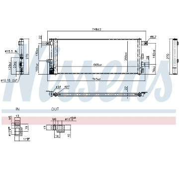 Kondenzátor, klimatizace NISSENS 941334