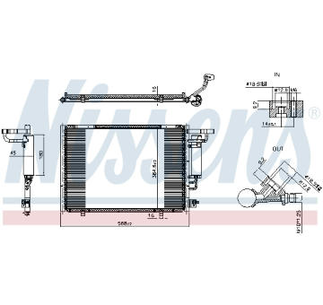 Kondenzátor, klimatizace NISSENS 941390