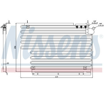 Kondenzátor, klimatizace NISSENS 94165