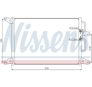Kondenzátor, klimatizace NISSENS 94220