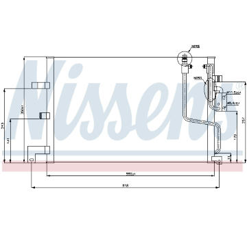 Kondenzátor, klimatizace NISSENS 94259
