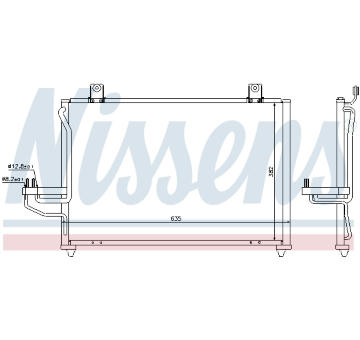 Kondenzátor, klimatizace NISSENS 94422