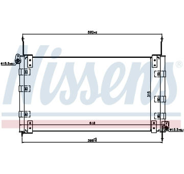 Kondenzátor, klimatizace NISSENS 94437