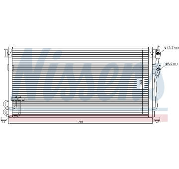Kondenzátor, klimatizace NISSENS 94492
