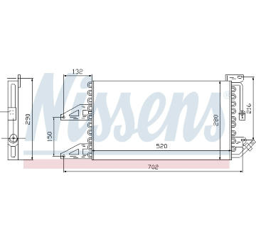 Kondenzátor, klimatizace NISSENS 94566