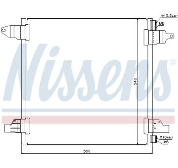 Kondenzátor, klimatizace NISSENS 94569