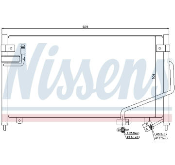 Kondenzátor, klimatizace NISSENS 94688