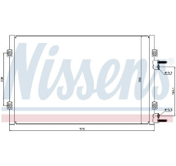 Kondenzátor, klimatizace NISSENS 94928