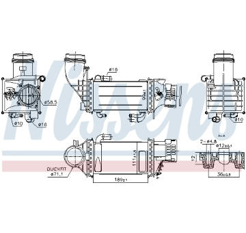Chladič turba NISSENS 961247