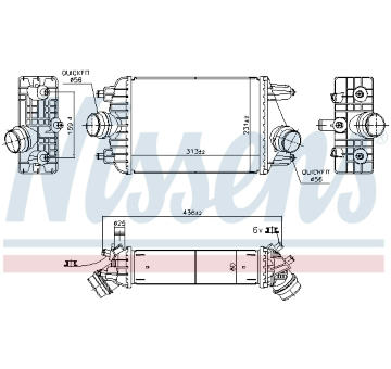 chladič turba NISSENS 961303