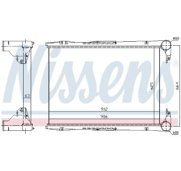 chladič turba NISSENS 96968