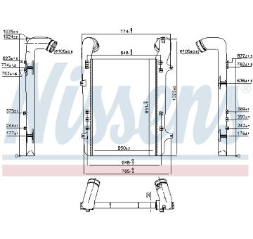 chladič turba NISSENS 96975