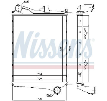 chladič turba NISSENS 97006