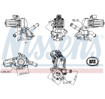 AGR-Ventil NISSENS 98238