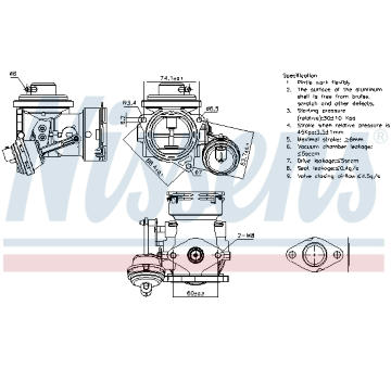 AGR-Ventil NISSENS 98299