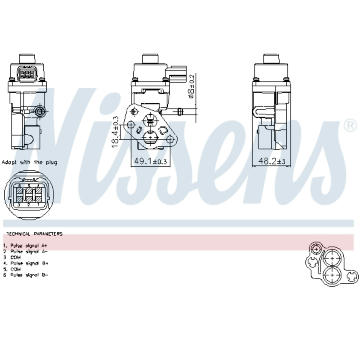 AGR - Ventil NISSENS 98365
