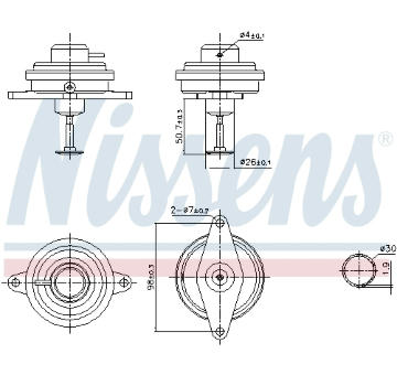 AGR-Ventil NISSENS 98470