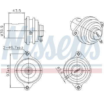 AGR-Ventil NISSENS 98472