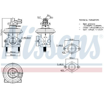 AGR-Ventil NISSENS 98474