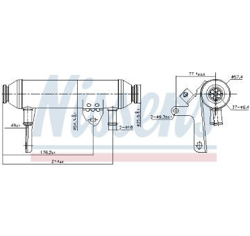 Chladič, recirkulace spalin NISSENS 989292
