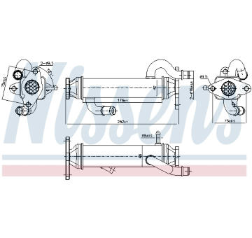 Chladič, recirkulace spalin NISSENS 989328