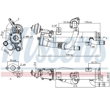 Chladič, recirkulace spalin NISSENS 989329