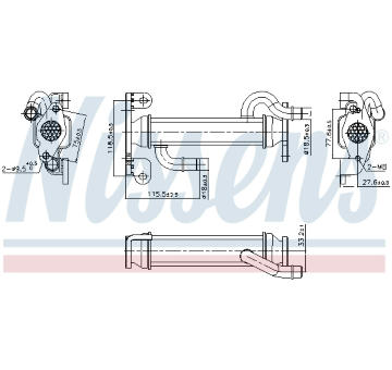 Chladič, recirkulace spalin NISSENS 989400