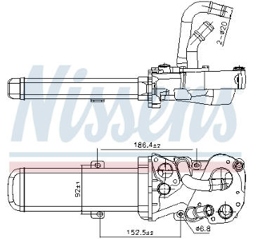 Chladič, recirkulace spalin NISSENS 989412