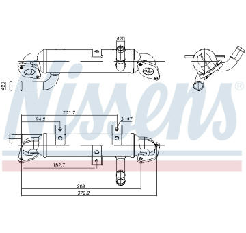 Chladič, recirkulace spalin NISSENS 989417