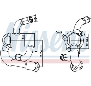 Chladič, recirkulace spalin NISSENS 989433