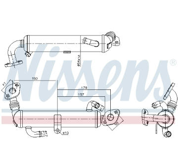Chladič, recirkulace spalin NISSENS 989434